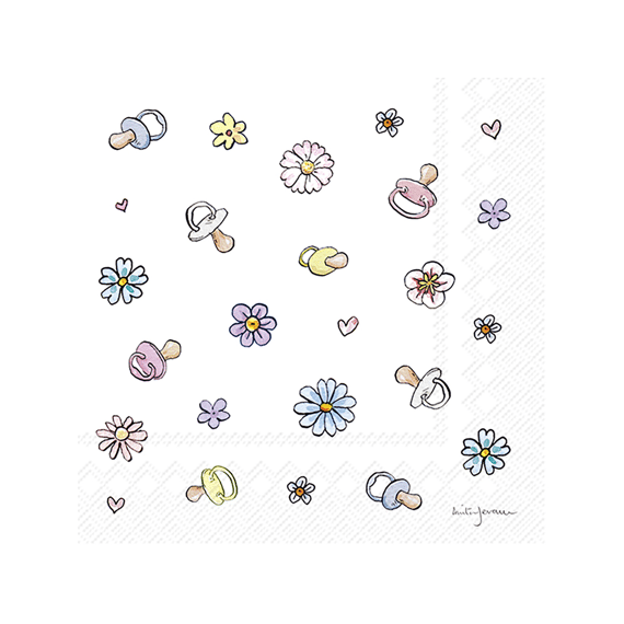 Ihr 11081 Baby Shower Cocktailservet Mix