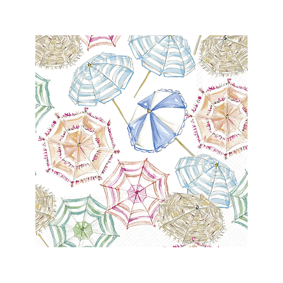 Ihr 11113 Coral Umbrella Cocktailservet Mix