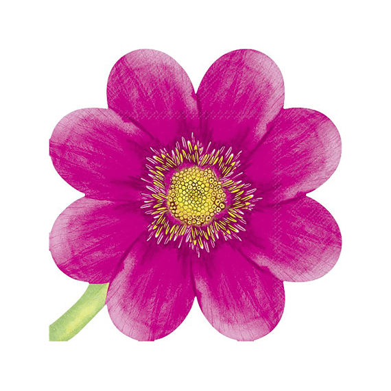 Ihr 10111 Shaped Lunchservet Flower Pink