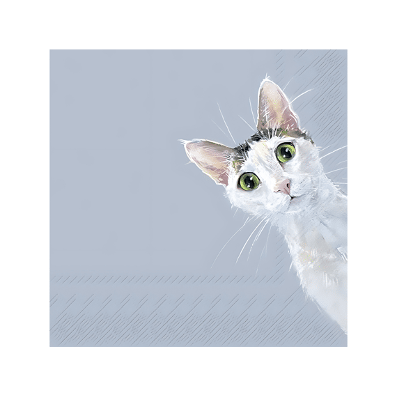 Ihr 10787 Cat Stella Lunchservet L.blue