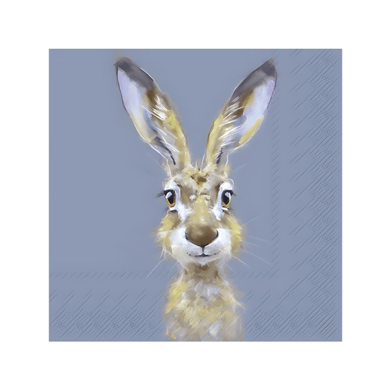 Ihr 10788 Rabbit Buster Lunchservet Blue