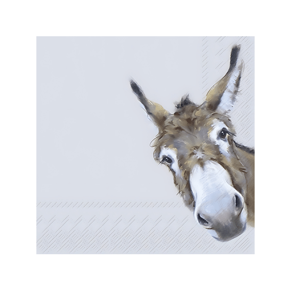 Ihr 10789 Donkey Gonzo Lunchservet Grey