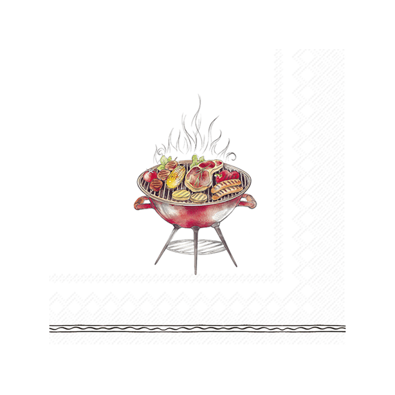 Ihr 10971 Bbq Time Lunchservet Mix