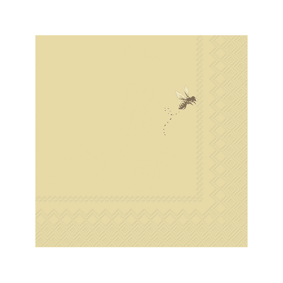 Ihr 11106 Tiny Bee Lunchservet Yellow