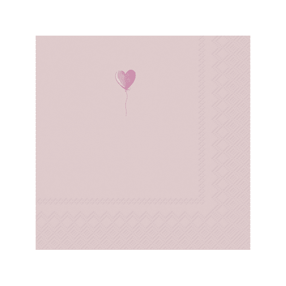Ihr 11110 Tiny Balloon Lunchservet Rose