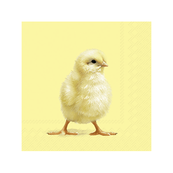Ihr 11181 Easter Chick Lunchservet Yellow