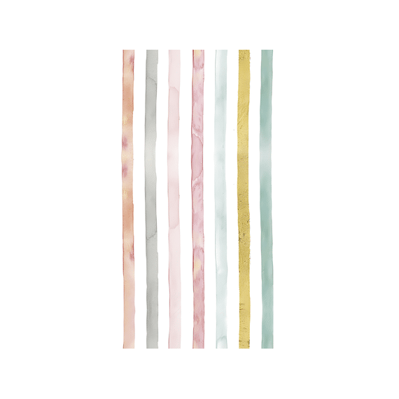 Ihr 10735 Flamingo Fever Stripe Buffet Servet Rose