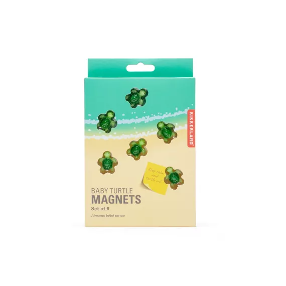 Kikkerland Baby Turtles Magneet 6 stuks