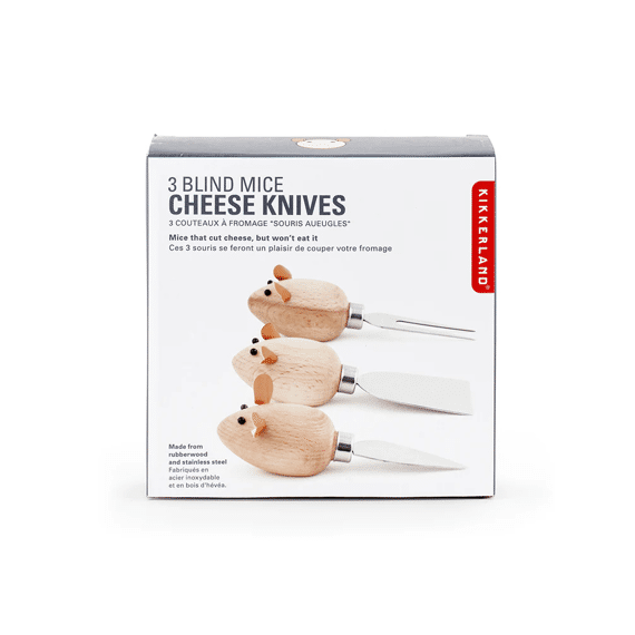 Kikkerland Mice Kaasmessenset 3-delig