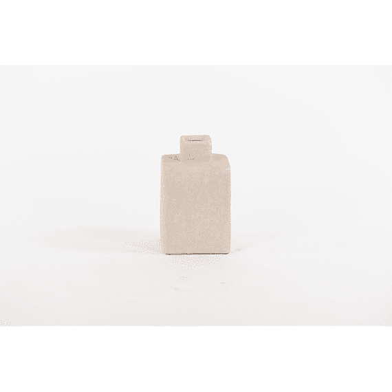 Rustic Beauty Flesvormige Vaas Keramiek Light Grey L11,5x11,5xh18,5cm
