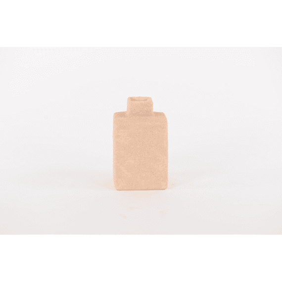Rustic Beauty  Flesvormige Vaas Keramiek Pink Champagne  L11,5x11,5xh18,5cm