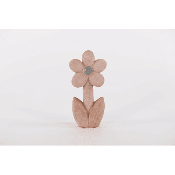 Flowertime  Deco Bloem Keramiek Pink L12,5x7xh25,5cm
