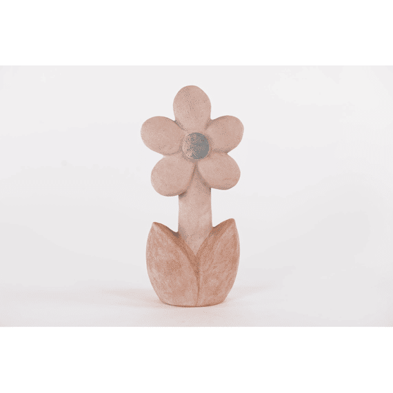 Flowertime  Deco Bloem Keramiek Pink L15x9,5xh33cm