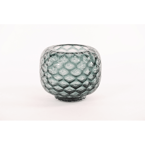 Retro Flor Glazen Bolvaas Emerald Ø23,5xh19,5cm