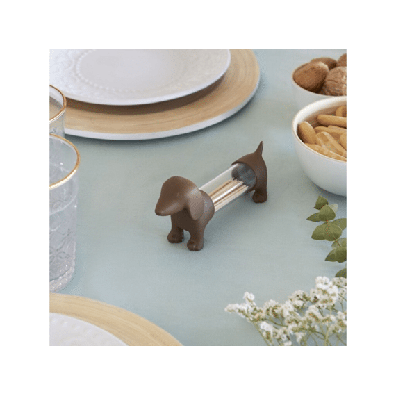 Balvi Teckel Tandenstokerhouder Bruin