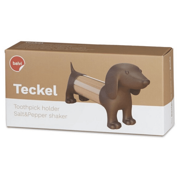 Balvi Teckel Tandenstokerhouder Bruin