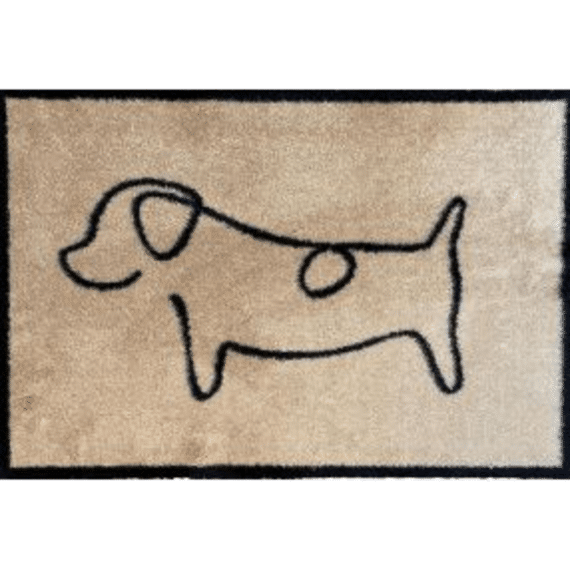 Decosoft 50x75 Cm Abstract Dog + Ruiter