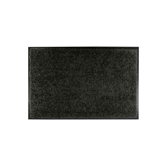 Mat Met Boord Teddy 40x60cm Donker Grijs