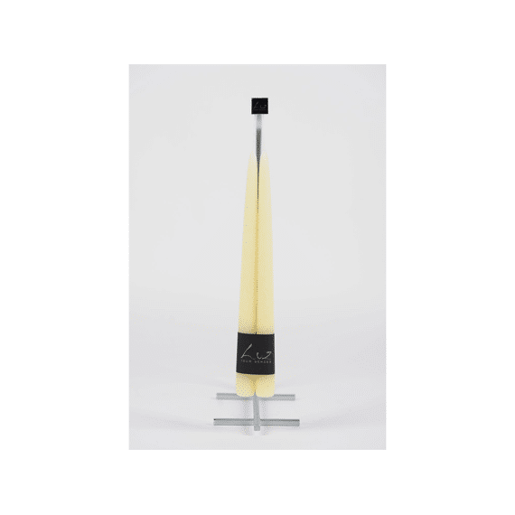 Luz Your Senses Velours - Koppel Tafelkaarsen  - Botercake - Ø2,2xl30cm