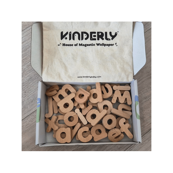 Kinderly Magnetische Houten Alfabet (40-delig)