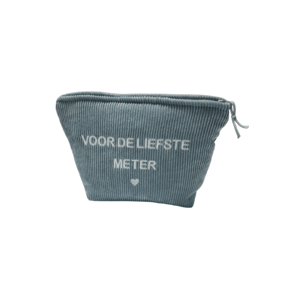 Vis Ta Vie Tasje Ponycor Medium 19x18cm Frosty Blue Voor De Liefste Meter