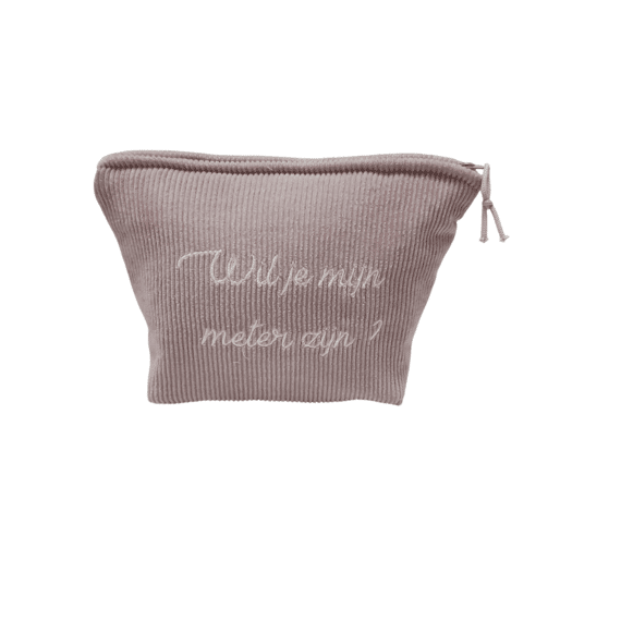 Vis Ta Vie Tasje Ponycor Medium 19x18cm Dusty Rose Wil Je Mijn Meter Zijn?