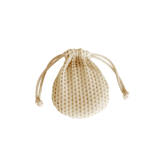 Vis Ta Vie Rond Stropzakje 6 Stuks Gaas 9x8cm Blush