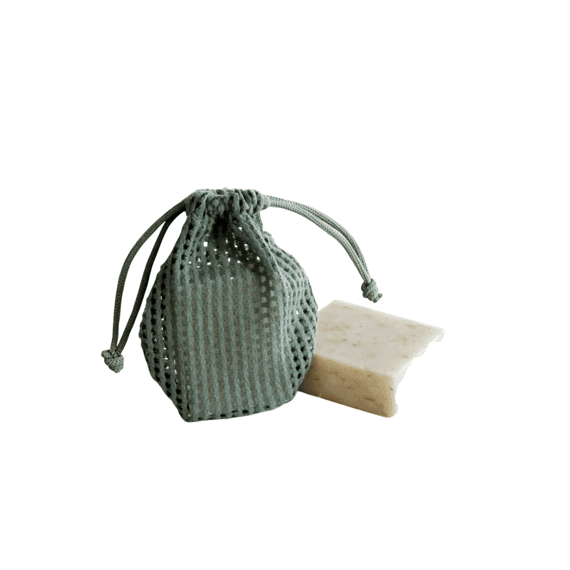 Vis Ta Vie Rond Stropzakje 6 Stuks Gaas 9x8cm Frosty Blue