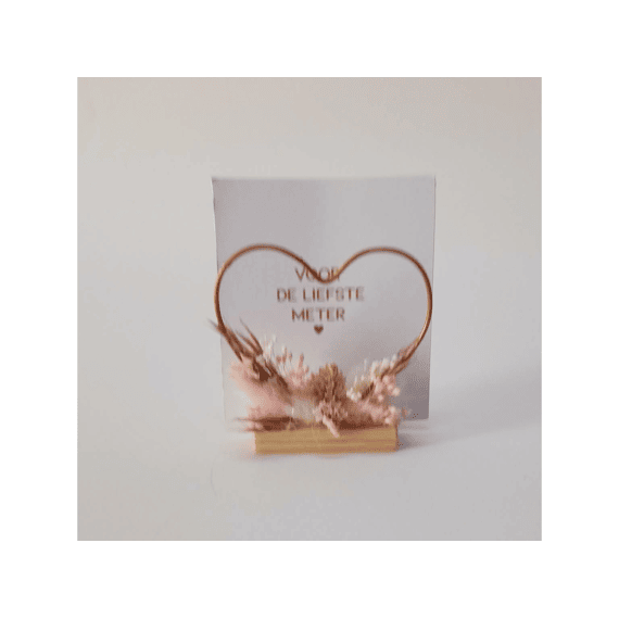 Vis Ta Vie Flowerhoop Hart 9cm Baby Rose Voor De Liefste Meter