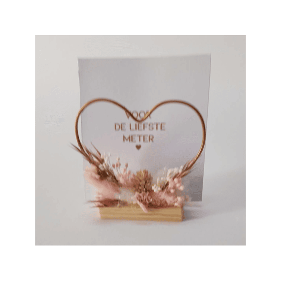 Vis Ta Vie Flowerhoop Hart 12cm Baby Rose Voor De Liefste Meter
