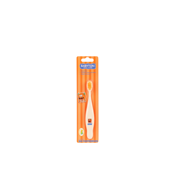 Babyton Bio Tandenborstel Oranje Lupy