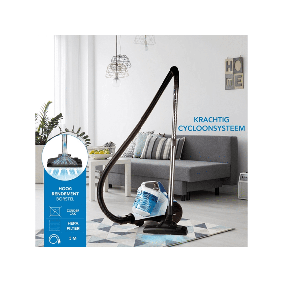 Stofzuiger Zonder Stofzak Wit/blauw