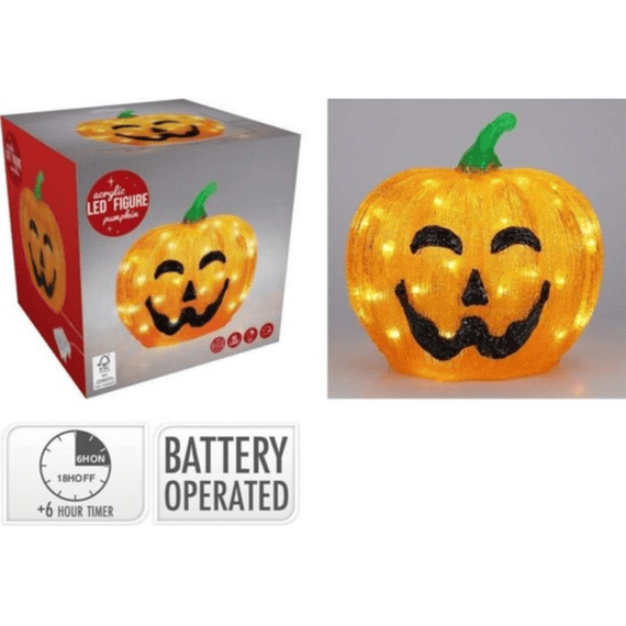 Pompoen Acryl 50led 25cm