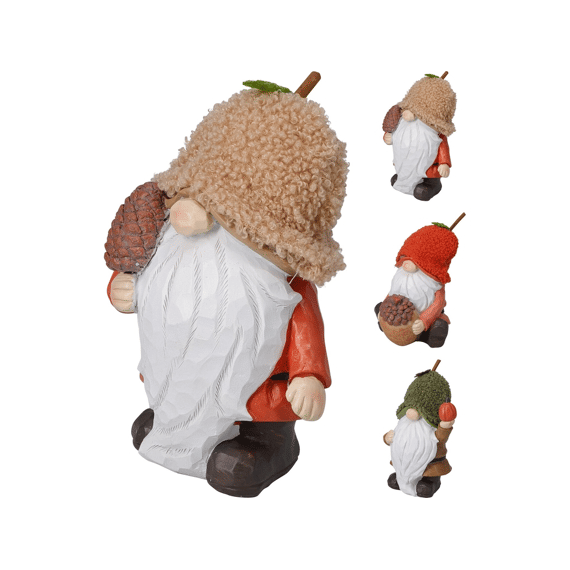 Gnome Met Muts 13x10x21cm 3 Assortiment