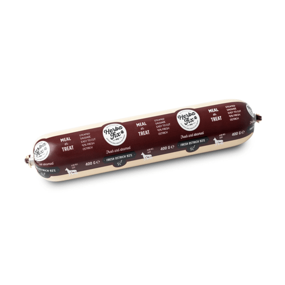 Herbafix Gestoomde Worst Struisvogel 400g