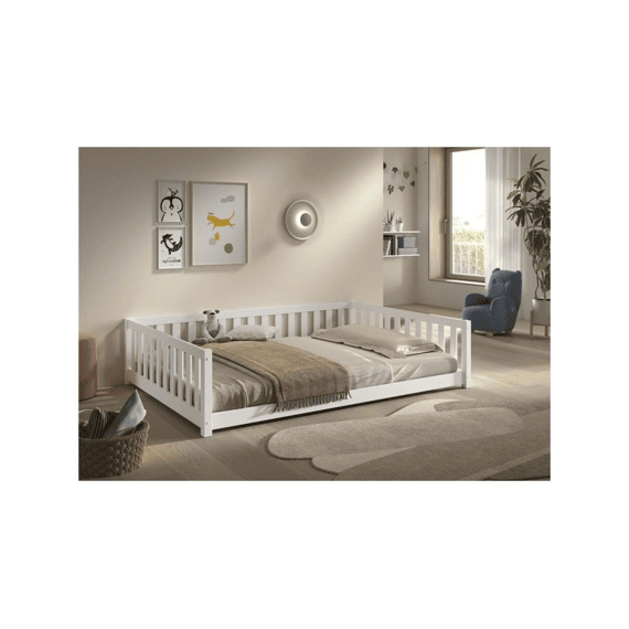 Vipack Dallas Bedbank 140x200 Wit (incl.lattenbodem)