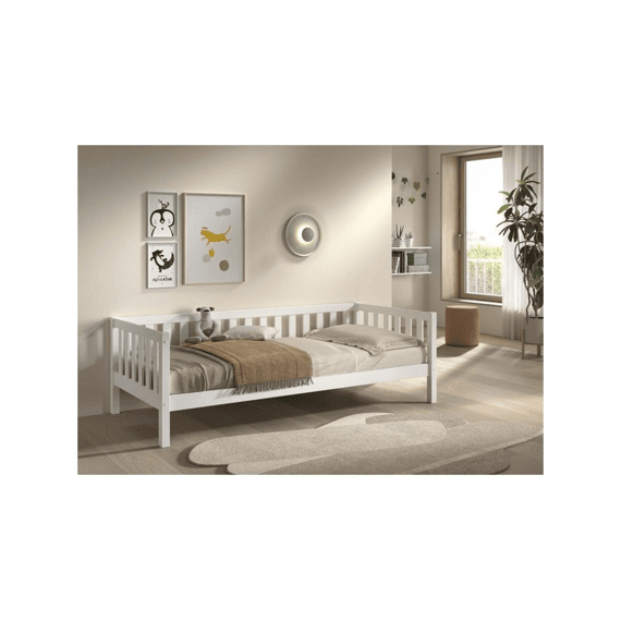 Vipack Dallas Bedbank 90x200 Wit (incl.lattenbodem)
