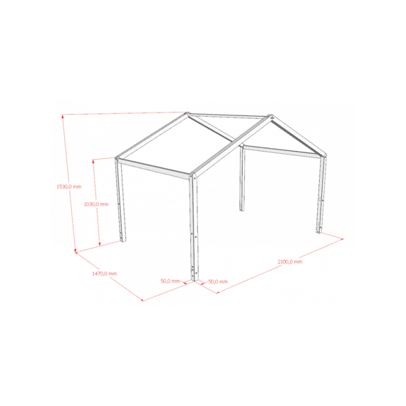 Vipack Dallas Dak Bedbank 140 Natuur