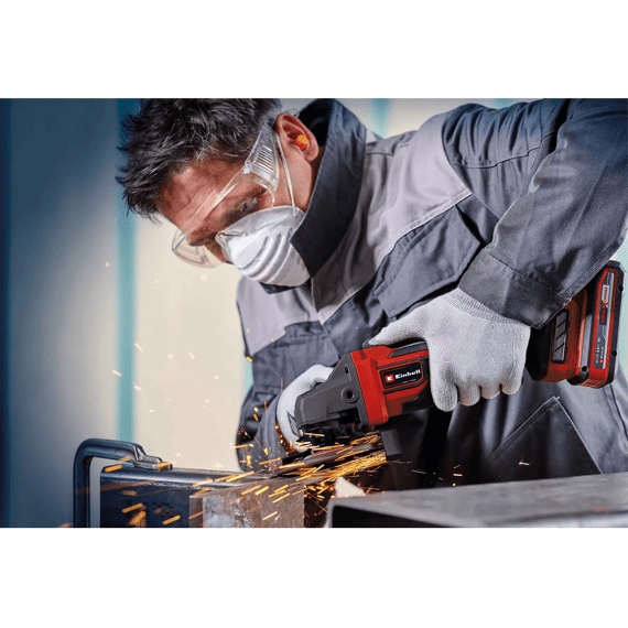 Einhell Professionele Accu Haakse Slijper 18/125 Tp-ag Exculsief Batterij