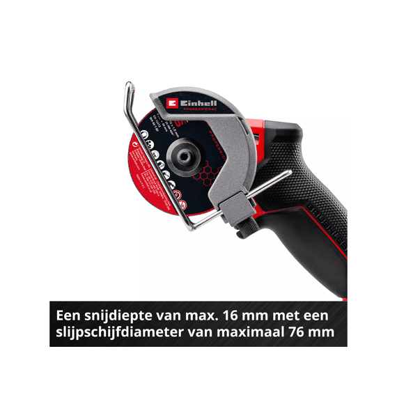 Einhell Professionele Accu Doorslijpmachine 18/125 Tp-ag Exculsief Batterij