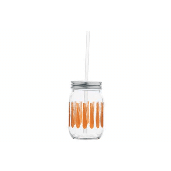 Cosy & Trendy Brisa Mason Bokaal Met Rietje 47cl Oranje