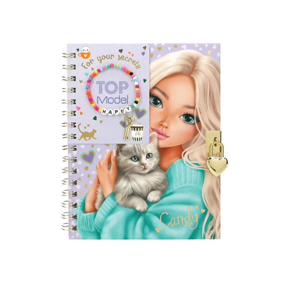 Topmodel Dagboek Met Slot En Armband