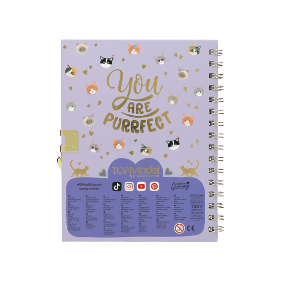 Topmodel Dagboek Met Slot En Armband