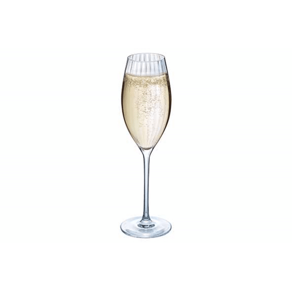 Luminarc Serena Lines Champagneglas 20cl Set4