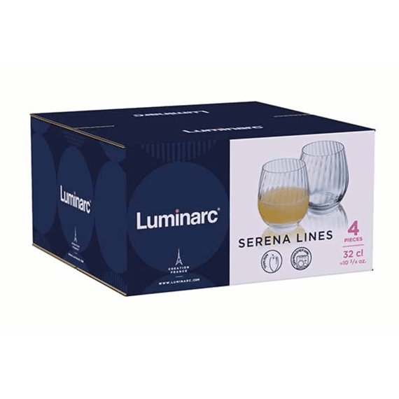 Luminarc Serena Lines Tumbler Fb 33cl Set4