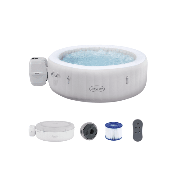 Bestway Jacuzzi Paris Met Filterpomp Luxe Airjet Rond Grijs 196x66cm