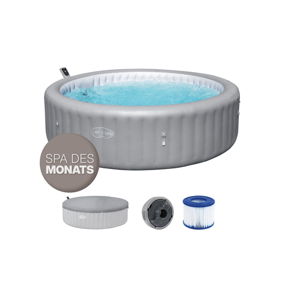 Bestway Jacuzzi Hawaii Met Filterpomp Ultrafit Smart Airjet Rond Grijs 236x71cm