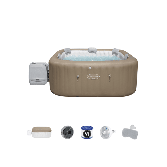 Bestway Jacuzzi Palma Met Filterpomp Smart Luxy Hydrojet Vierkant Sand 201x201x80cm