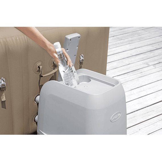 Bestway Jacuzzi Palma Met Filterpomp Smart Luxy Hydrojet Vierkant Sand 201x201x80cm