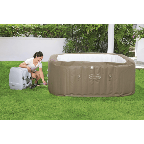 Bestway Jacuzzi Palma Met Filterpomp Smart Luxy Hydrojet Vierkant Sand 201x201x80cm
